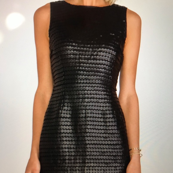 BB Dakota faux leather circle pailette dress - Picture 4 of 4